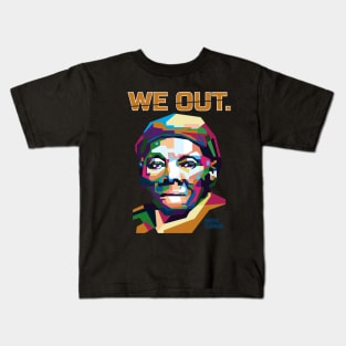 Abstract We Out Harriet Tubman in WPAP Kids T-Shirt